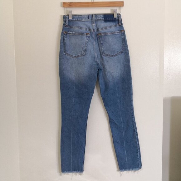 AF Simone High Rise Slim Jeans Fray Hem Size 26/2 - Picture 4 of 4